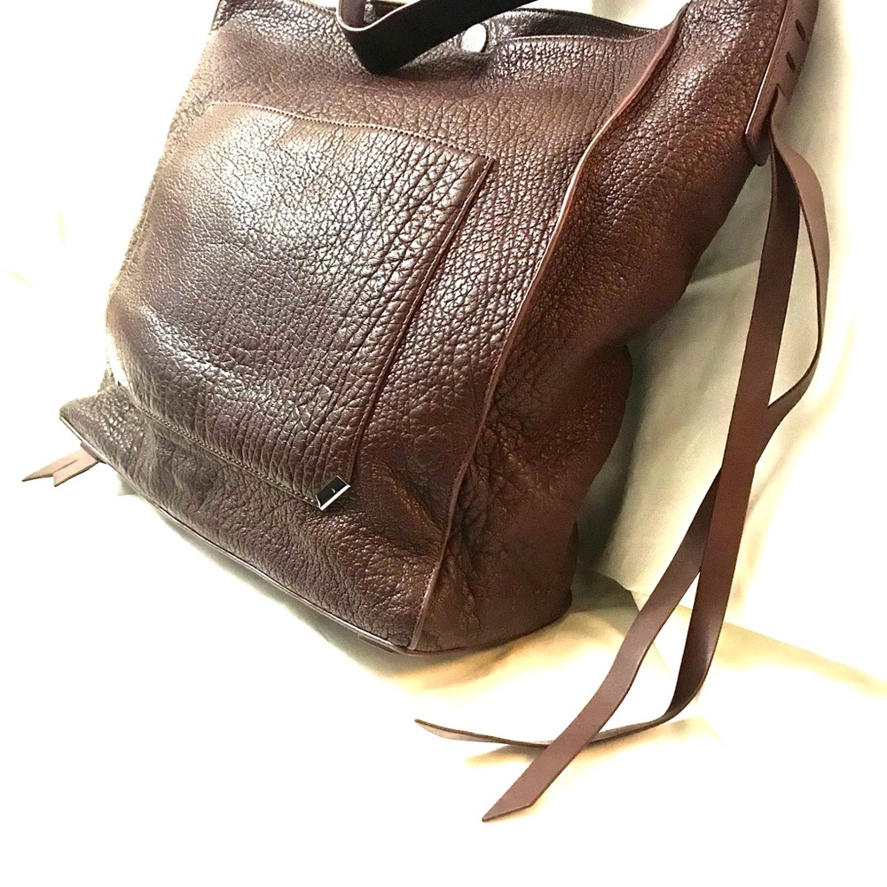 ALL SAINTS KITA PEBBLED LEATHER CROSSBODY BAG (BRAND NEW) - Picture 3 of 7